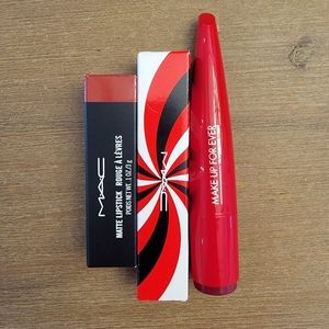 Brand new Mac and Make Up For Ever lip products and 1 swatched